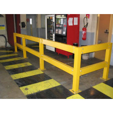 Steel safety rail