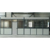 Removable office partition wall