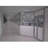 Removable office partition wall
