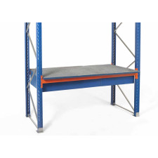 Containment pallet for storage rack