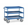 Sealed-shelf trolley