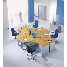 Distal Sup range of desks with cable management