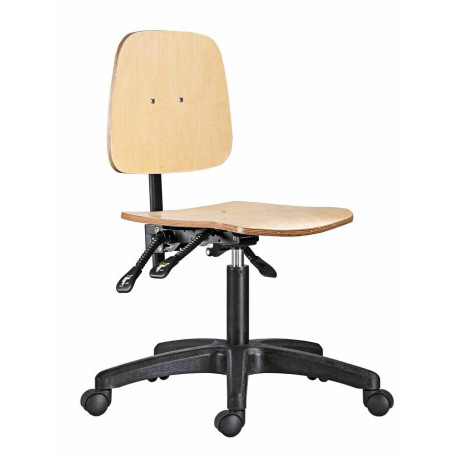 Houten bureaustoel