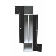 Vestiaire industriel avec porte en L