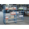 Sideward-sliding shelving