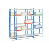 Sideward-sliding shelving