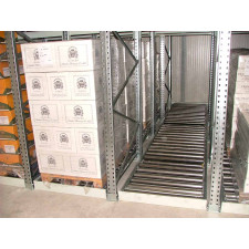 Dynamic racking with FIFO system