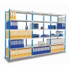 Shelving with Acticlass steel sheet shelves