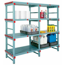 resin tubular shelving