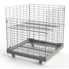 Collapsible wire cart