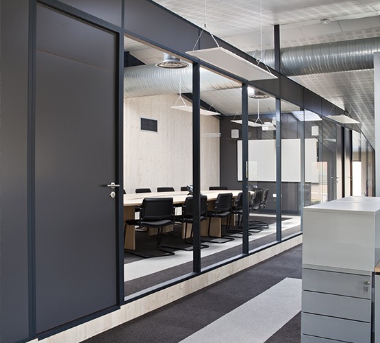 Removable office partition wall