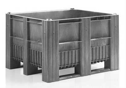 Grey regenerated HDPE pallet box