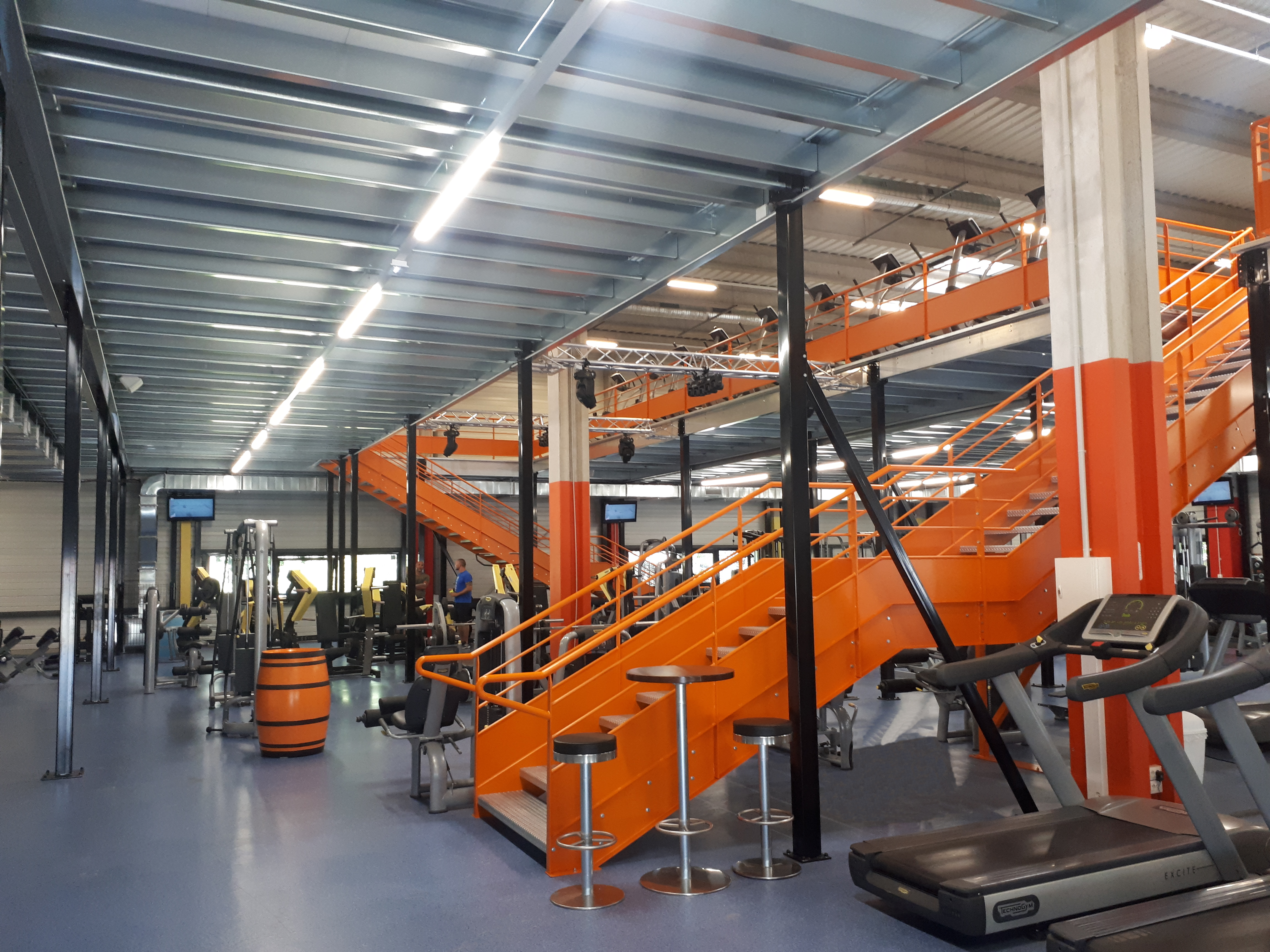 Platform - Mezzanine voor professionele ruimtes: Sporthallen, Winkels, Showrooms...
