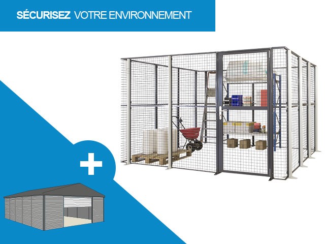 Industrial partition wall