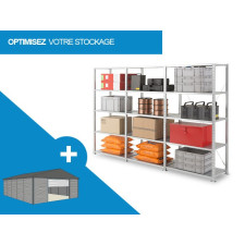 ACTIVANCE, das ausbaufähige Regal mit Fachböden aus Stahlblech für mittelschwere Lasten