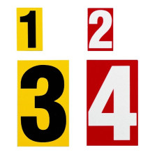 Printed number signs