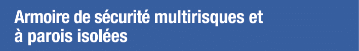 Armoire de sécurité multirisques et à parois isolées