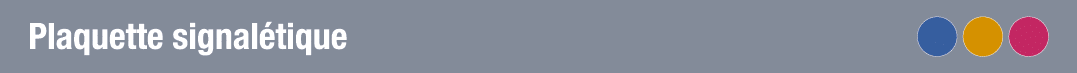 Plaquette signalétique 
