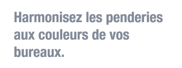Harmonisez les penderies aux couleurs de vos bureaux 