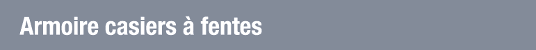 Armoire casiers à fentes