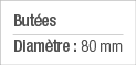 Butées Diamètre : 80 mm