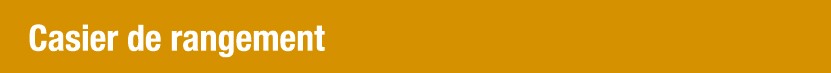 Casier de rangement