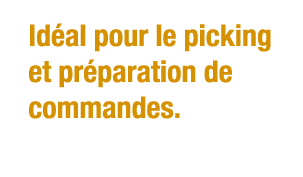 Idéal pour le picking et préparation de commandes  