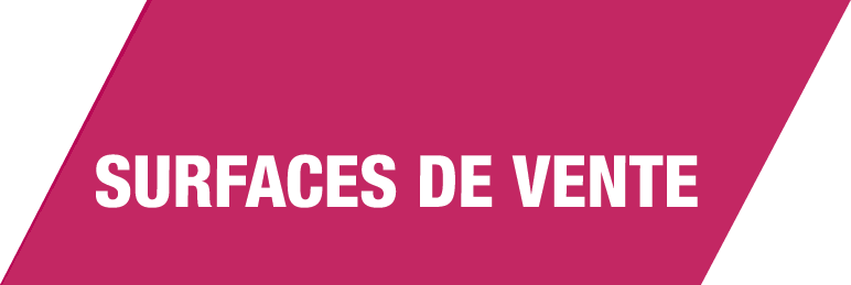 Surfaces de vente