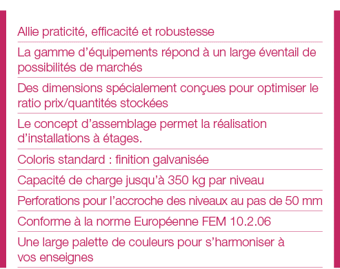 Allie praticité, efficacité et robustesse La gamme d équipements répond à un large éventail de possibilités de marché   