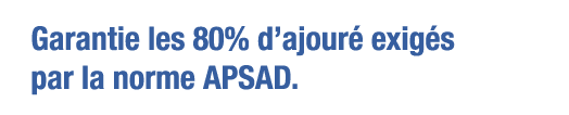 Garantie les 80% d ajouré exigés par la norme APSAD 