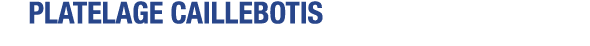 Platelage caillebotis