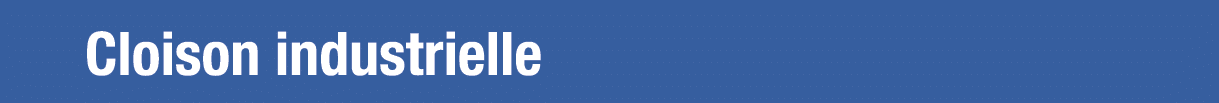 Cloison industrielle