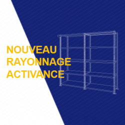 New Activance shelving: sheet metal and wire mesh