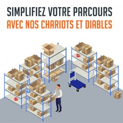 Tips: Simplify your route with our carts and hand trucks ! 