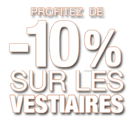 Réduction sur les vestiaires de 5% pour toute commande de plateforme ou de mezzanine d'un montant minnimum de 5 000€. Cette offre prendra fin le 30/06/2019